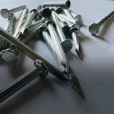 a pile of nails and screws